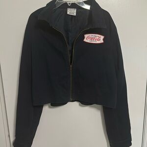 Coca-Cola company jacket crop top style
